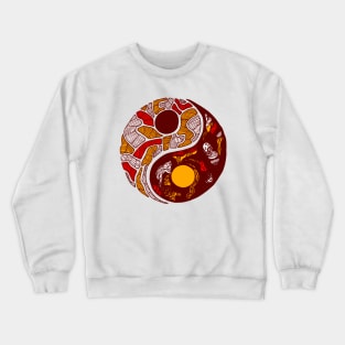 Orad Abstract Yin Yang Crewneck Sweatshirt